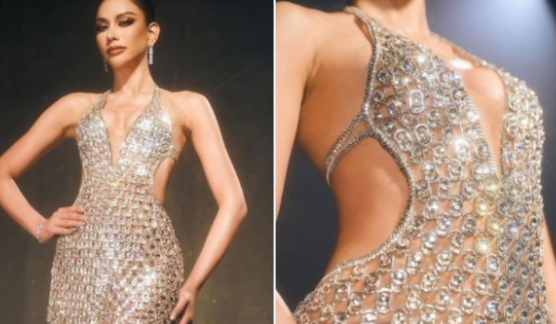 em homenagem a pai catador, miss usou vestido de lacres de latinha