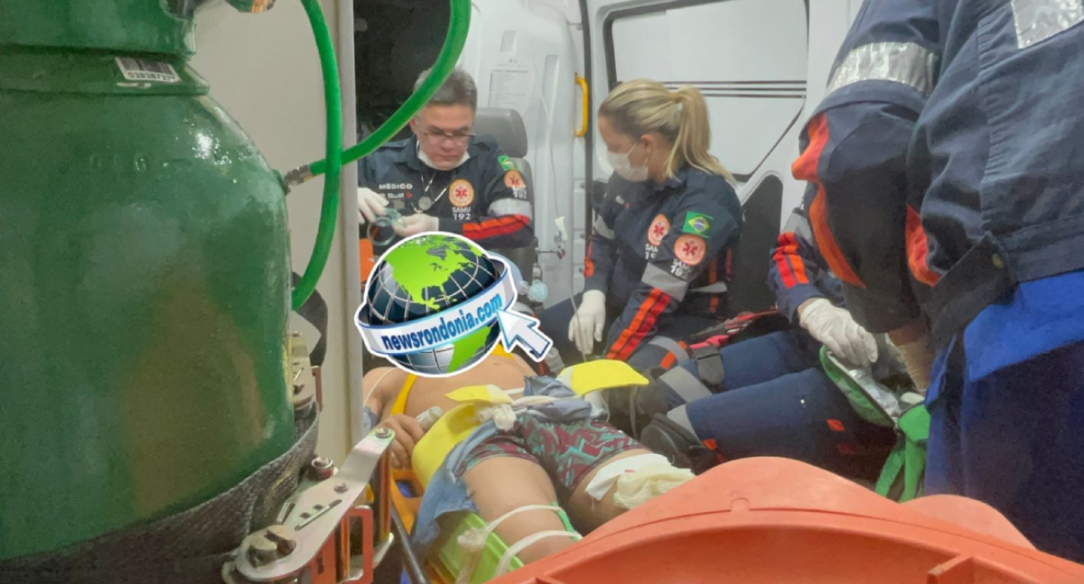 Motociclista fica em estado crítico após bater em poste no Orgulho do Madeira