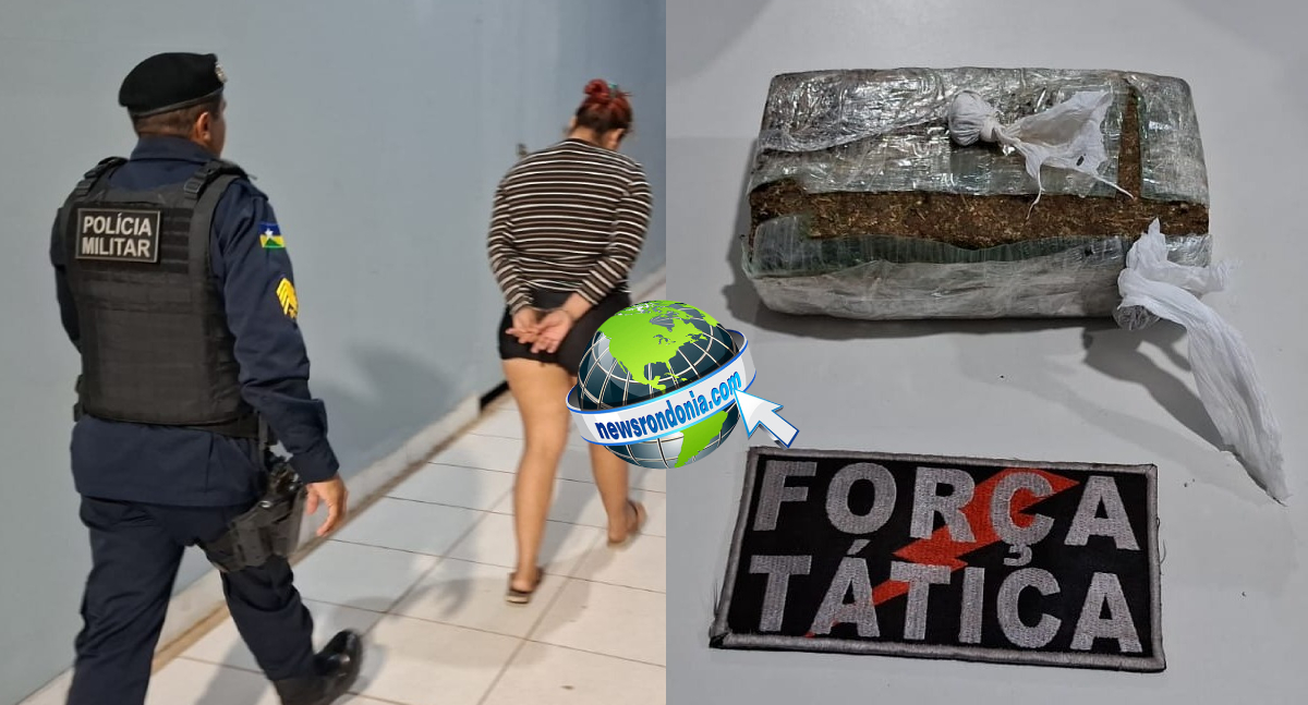 Mulher é presa por tráfico de drogas no bairro Costa e Silva