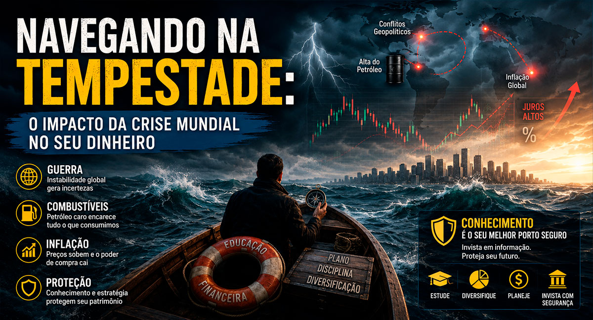Navegando na tempestade: o impacto da crise mundial no seu dinheiro