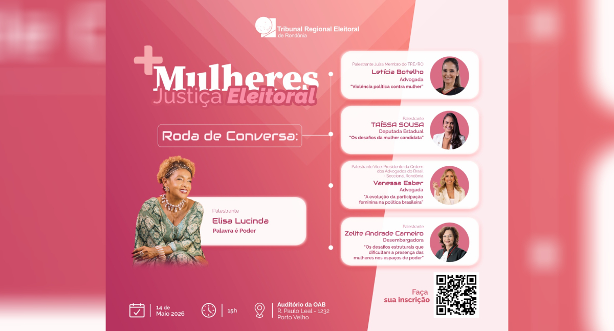 Participação feminina na política é tema de debate em evento do TRE com apoio da Alero