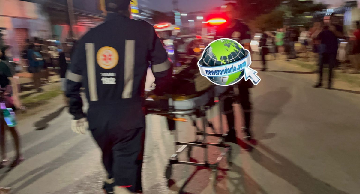 Passageira de moto aplicativo fica inconsciente em grave acidente com ciclista na zona leste