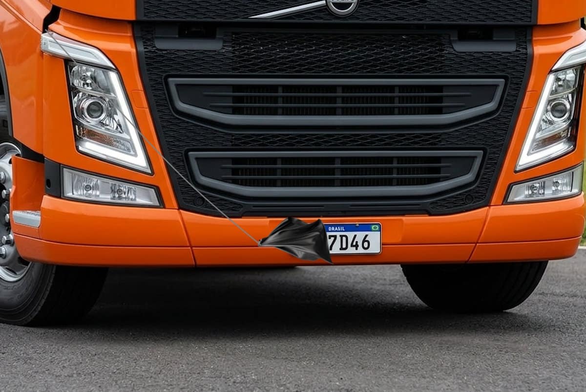 PRF flagra carreta com placa coberta para evitar a fiscalização no Espírito Santo