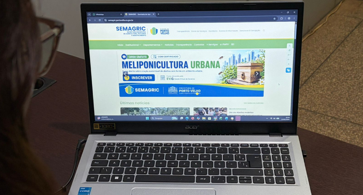 Portal modernizado da Semagric amplia acesso a cursos gratuitos e serviços rurais em Porto Velho
