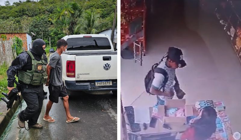 homem é preso após roubo em posto e confessa série de crimes no AM