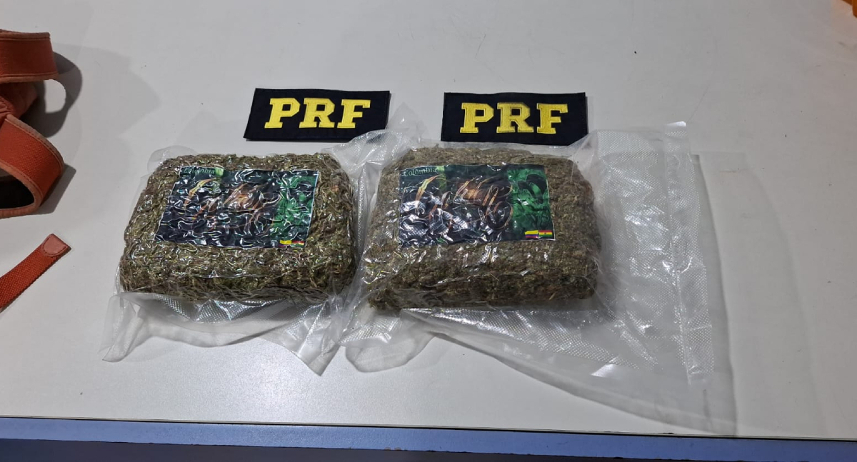 PRF prende homem com dois quilos de skunk em fiscalização na BR-364 em Porto Velho