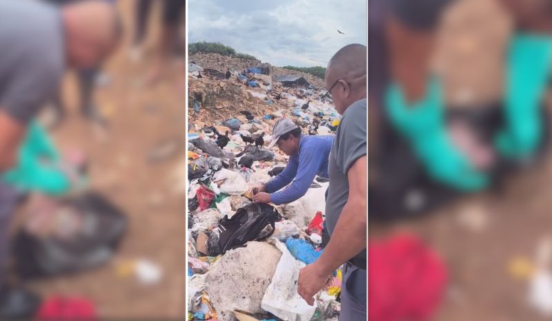 recém-nascida é encontrada em mochila em lixão no AM