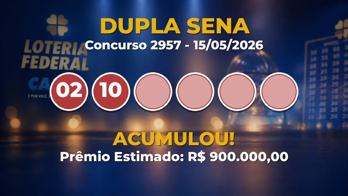 prêmio vai a R$ 900.000,00