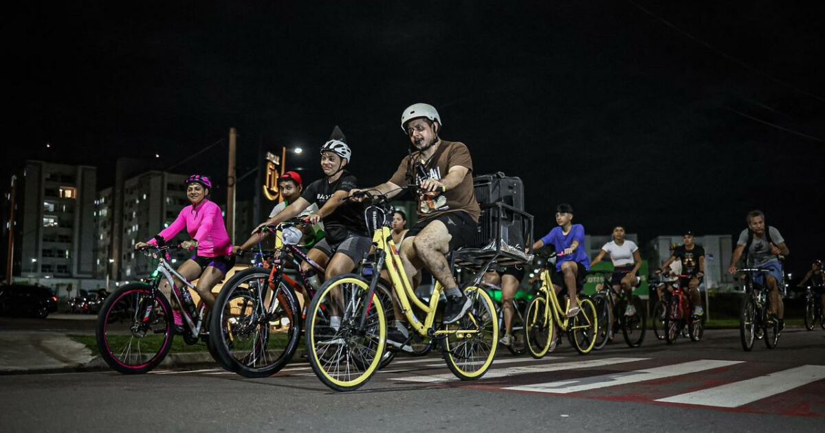 Projeto promove grande pedalada noturna neste sábado em Manaus