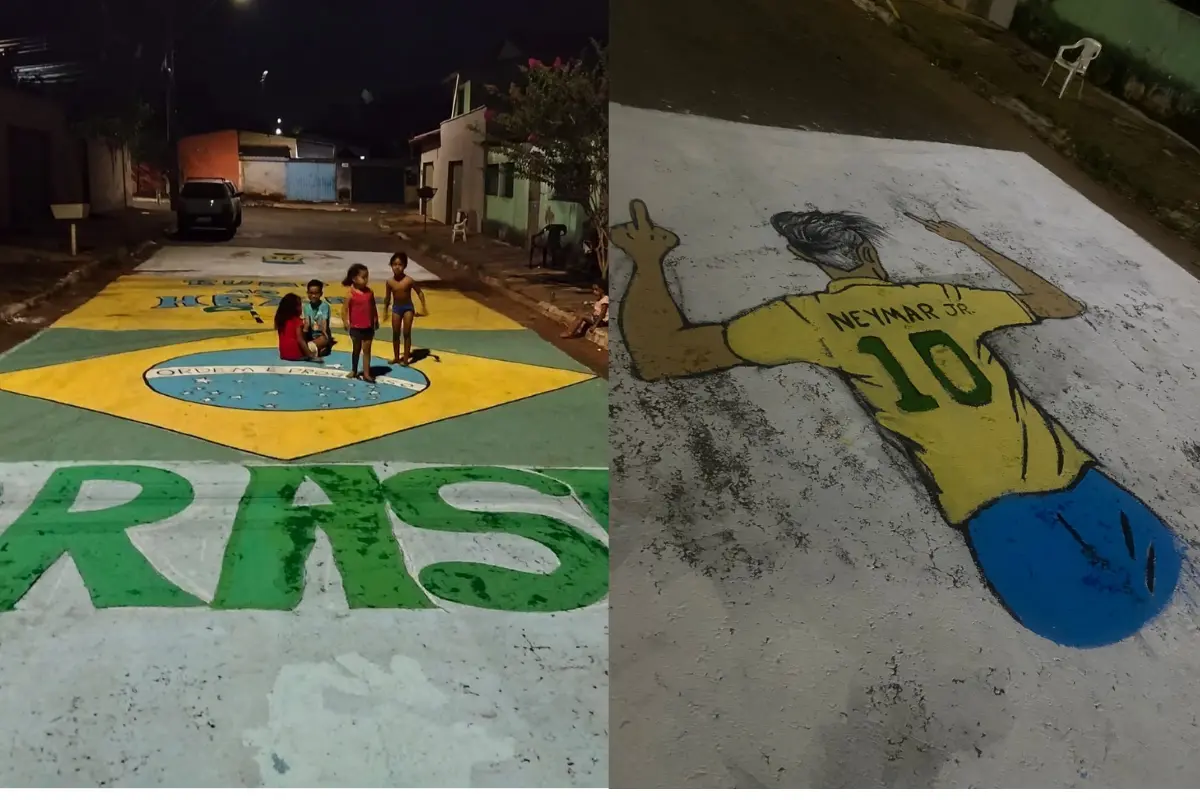 Copa une vizinhos que decoram rua pelo hexa em Goiânia