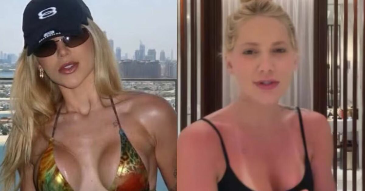 Virginia Fonseca exagera no sol em praia de Dubai e brinca: ‘Camarão’
