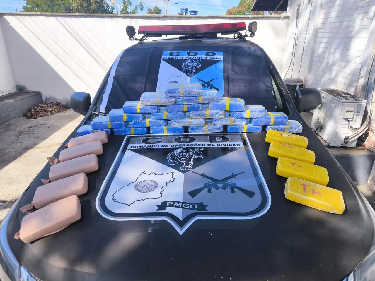 Mulher é presa em Trindade com carga de cocaína avaliada em R$ 1,5 milhão