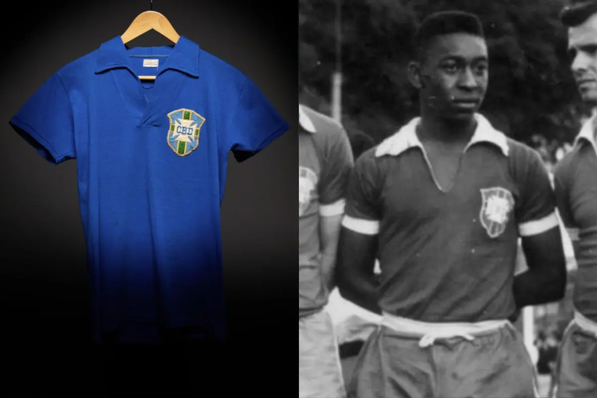 Uniforme de Pelé na final de 1958 vai a leilão por valor milionário