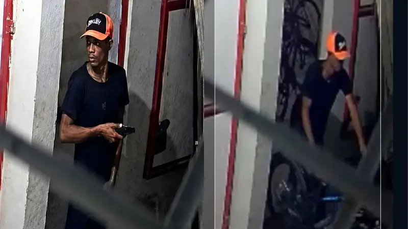 Câmeras registram furto de bicicleta em condomínio no bairro do Jurunas, em Belém