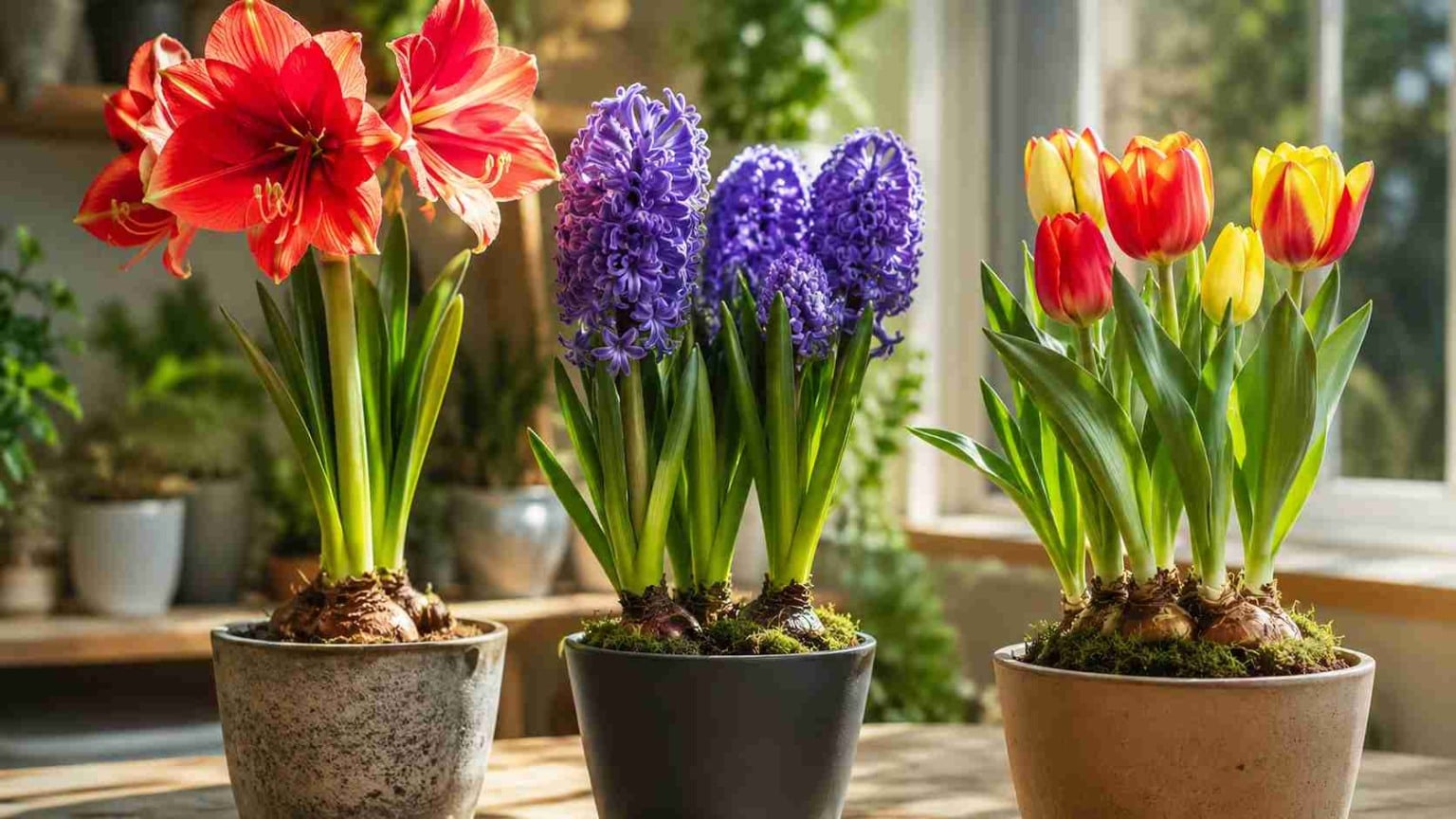 7 plantas com bulbos para vasos de mesa que florescem na primavera e renovam a decoração depois do inverno