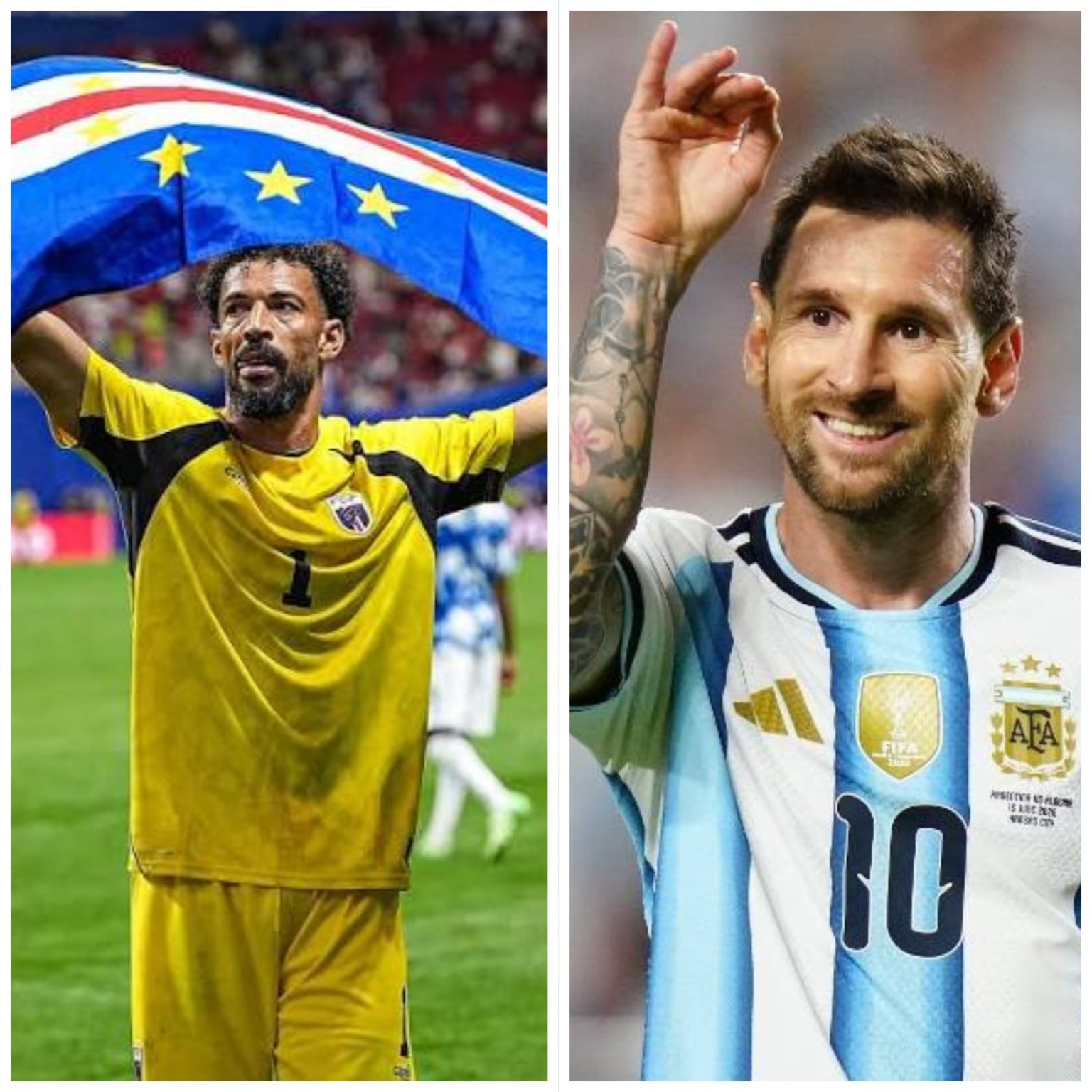 Vozinha x Messi: Cabo Verde faz história, avança invicto e desafia a Argentina no mata-mata da Copa do Mundo
