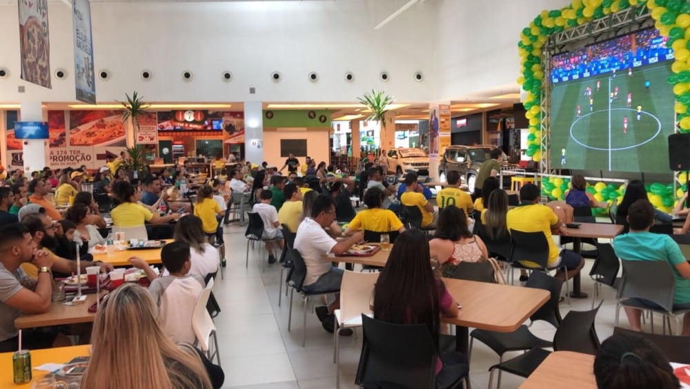 Shoppings de Boa Vista irão transmitir jogos do Brasil na Copa do Mundo com programação especial para torcedores