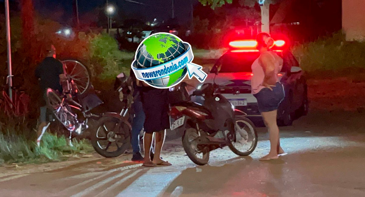 Funcionária do IG e motociclista ficam feridas após acidente entre bicicleta e moto na zona Leste de Porto Velho