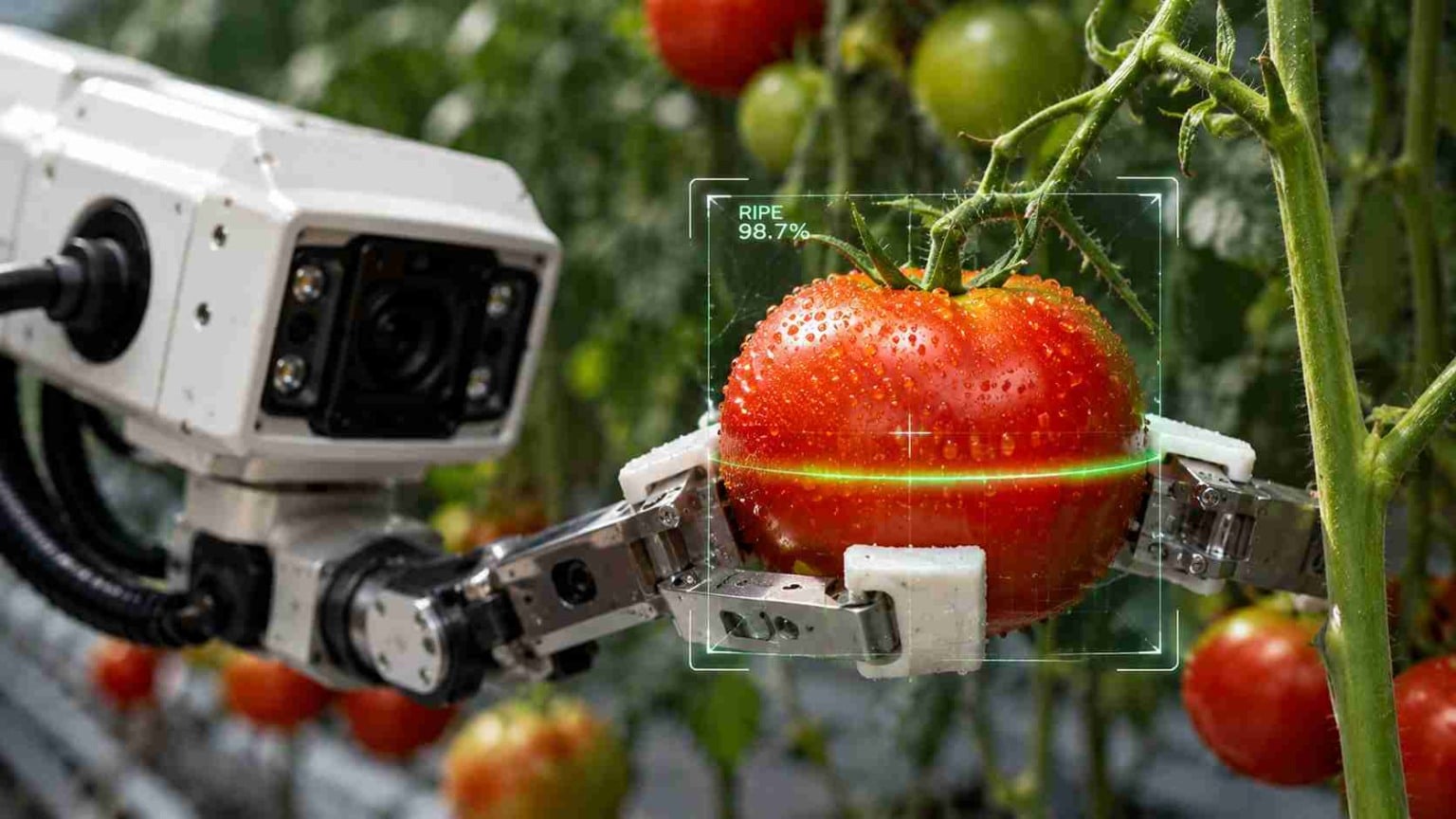 Fazendas 3D criadas com Unreal Engine 5 estão gerando automaticamente os dados que robôs agrícolas precisam para aprender a colher tomates