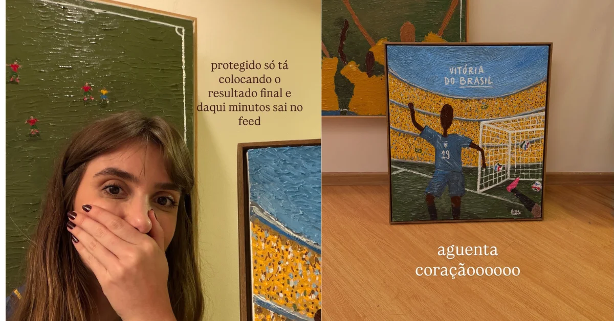 A vida imita a arte? Artista viraliza após “prever” lances da Seleção em pinturas