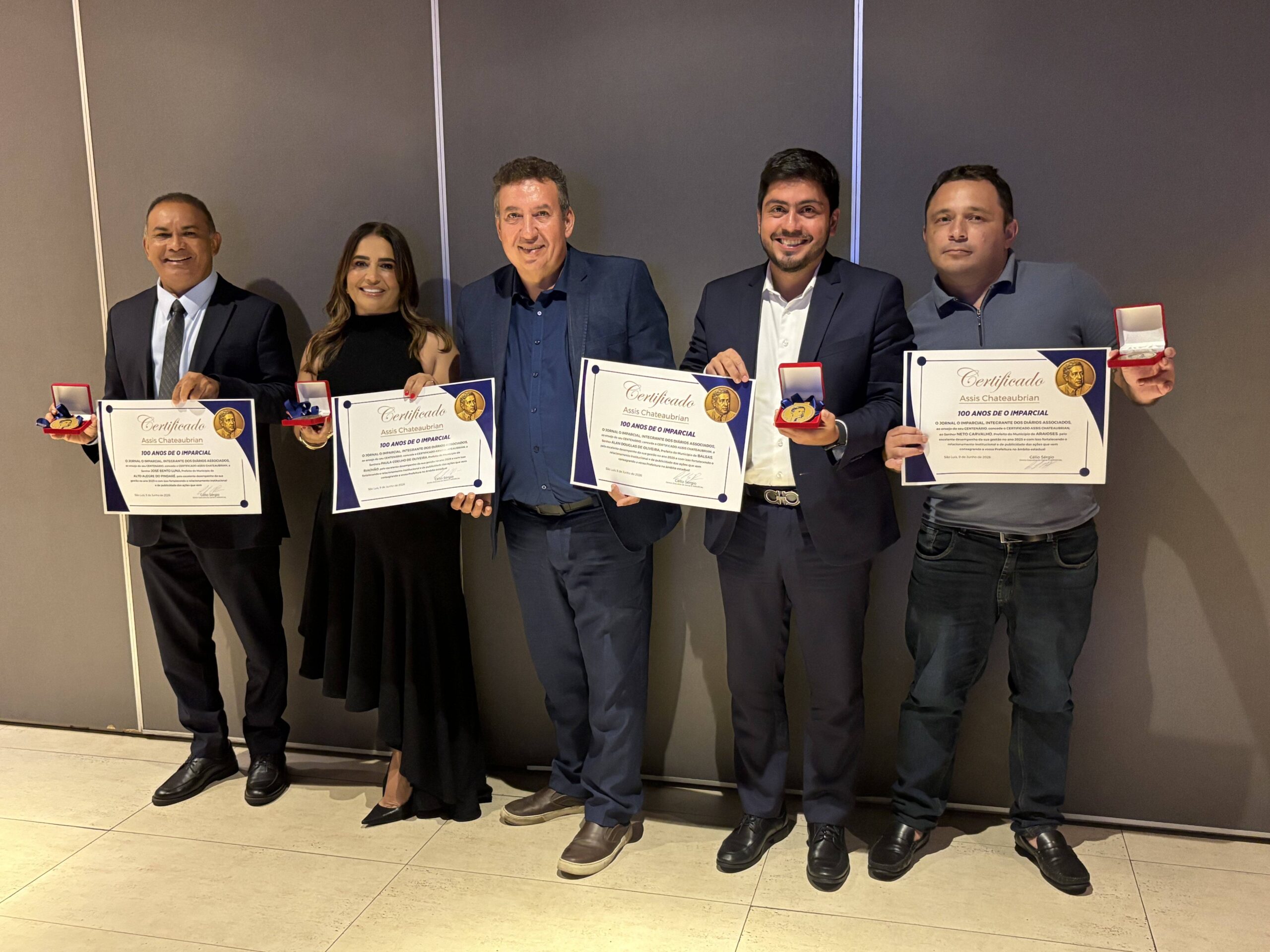 O Imparcial homenageia prefeitos maranhenses com Comenda Assis Chateaubriand