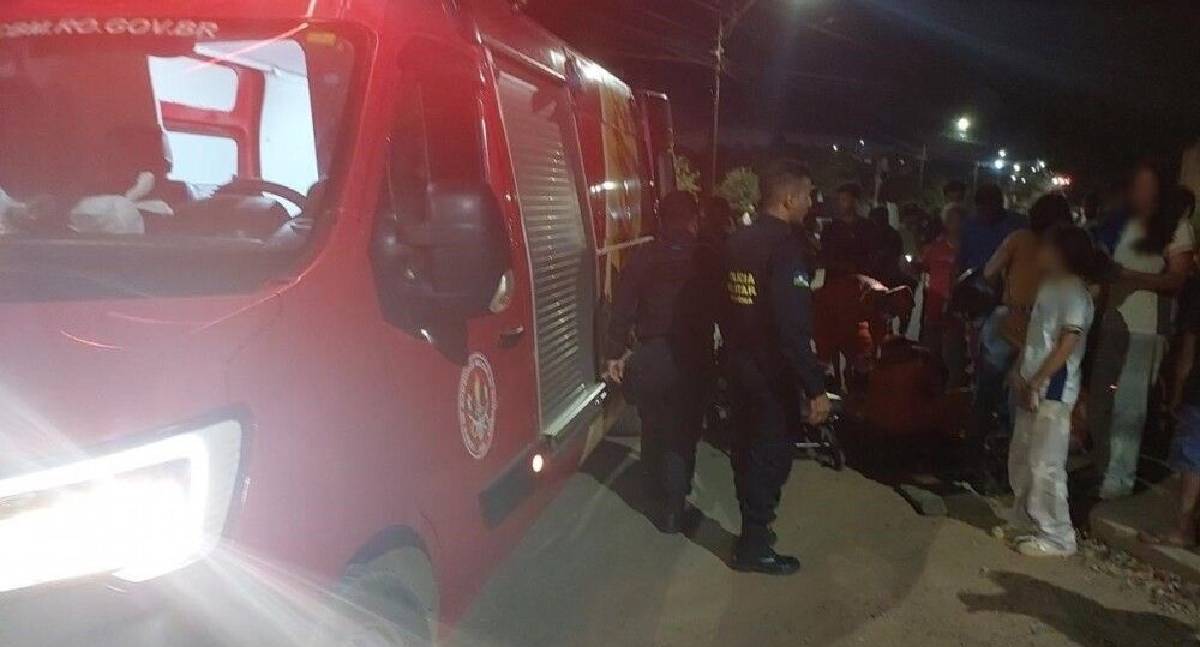 Acidente em Jaru deixa mulher e criança feridas