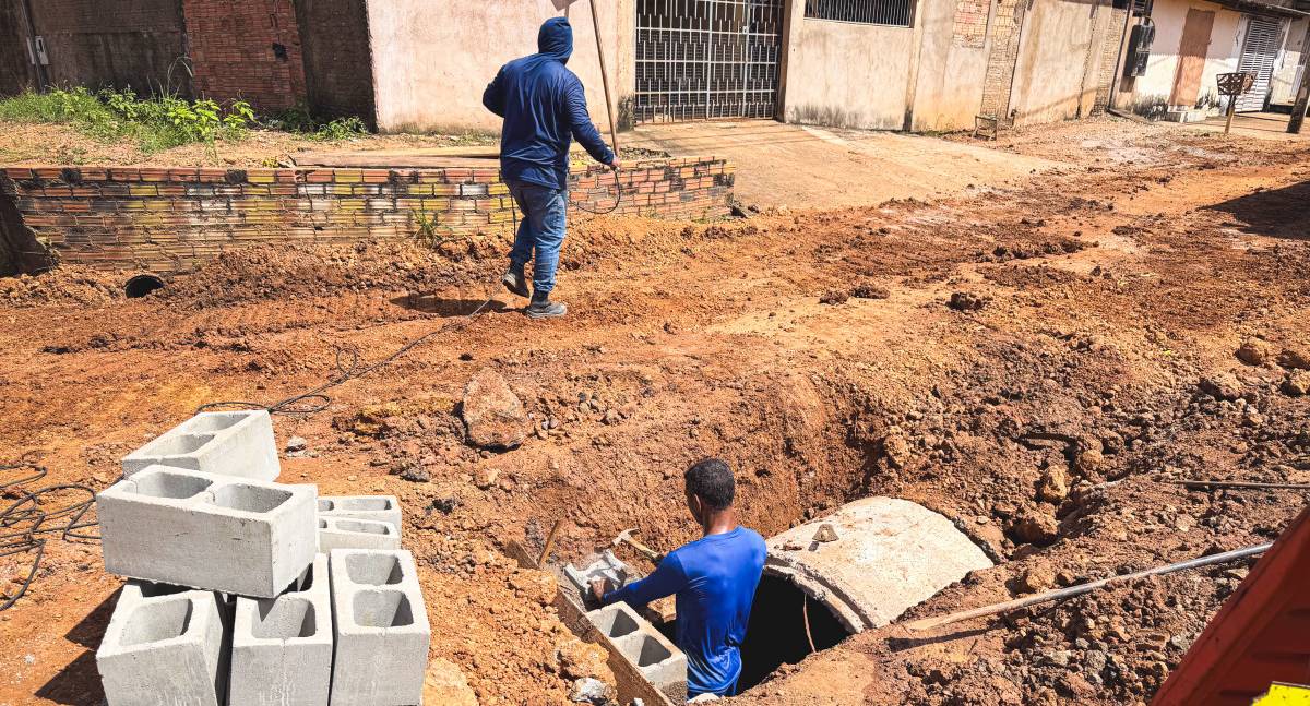 Infraestrutura avança e beneficia sete áreas de Porto Velho com obras de drenagem