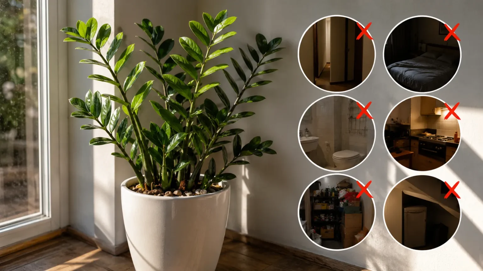 Nunca coloque sua zamioculca nestes 6 lugares da casa se o objetivo for usar toda a capacidade energética da planta para o Feng Shui