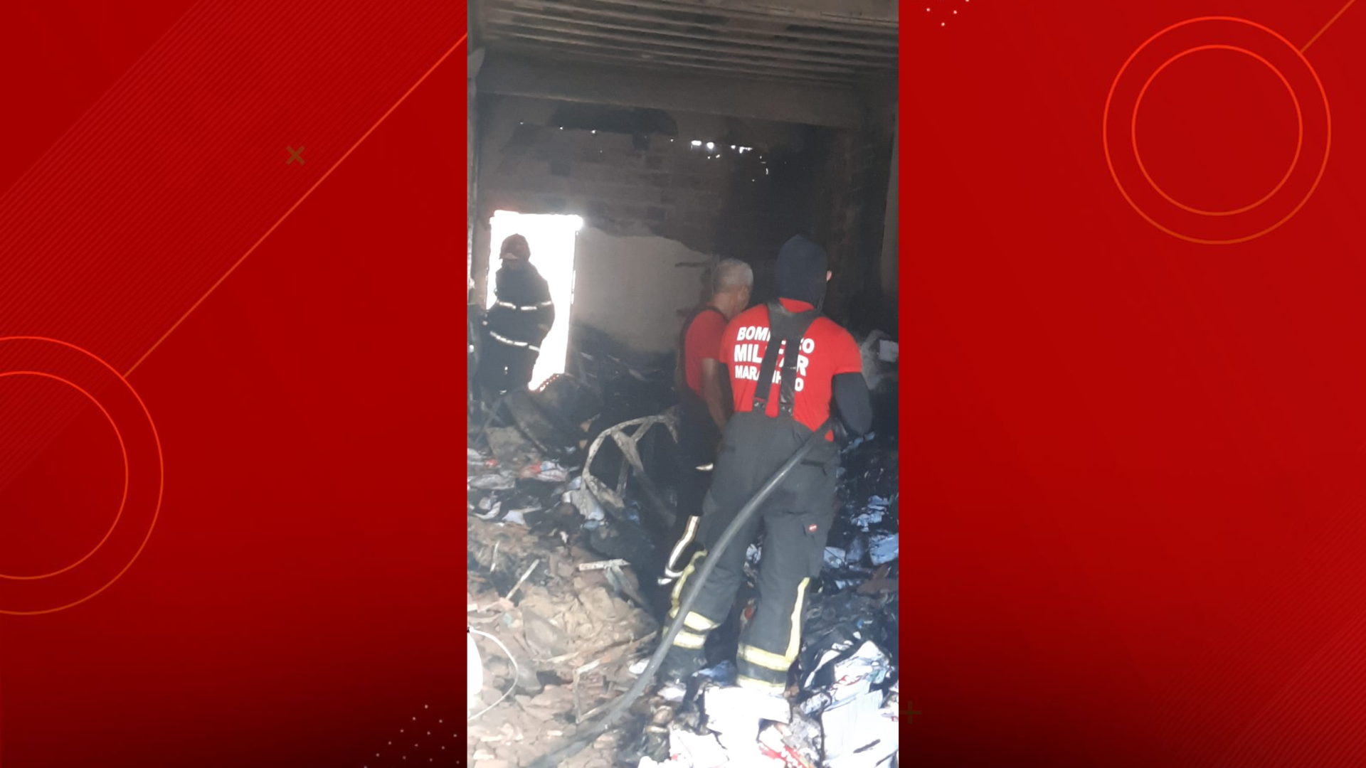 Papelaria pega fogo na Cidade Olímpica