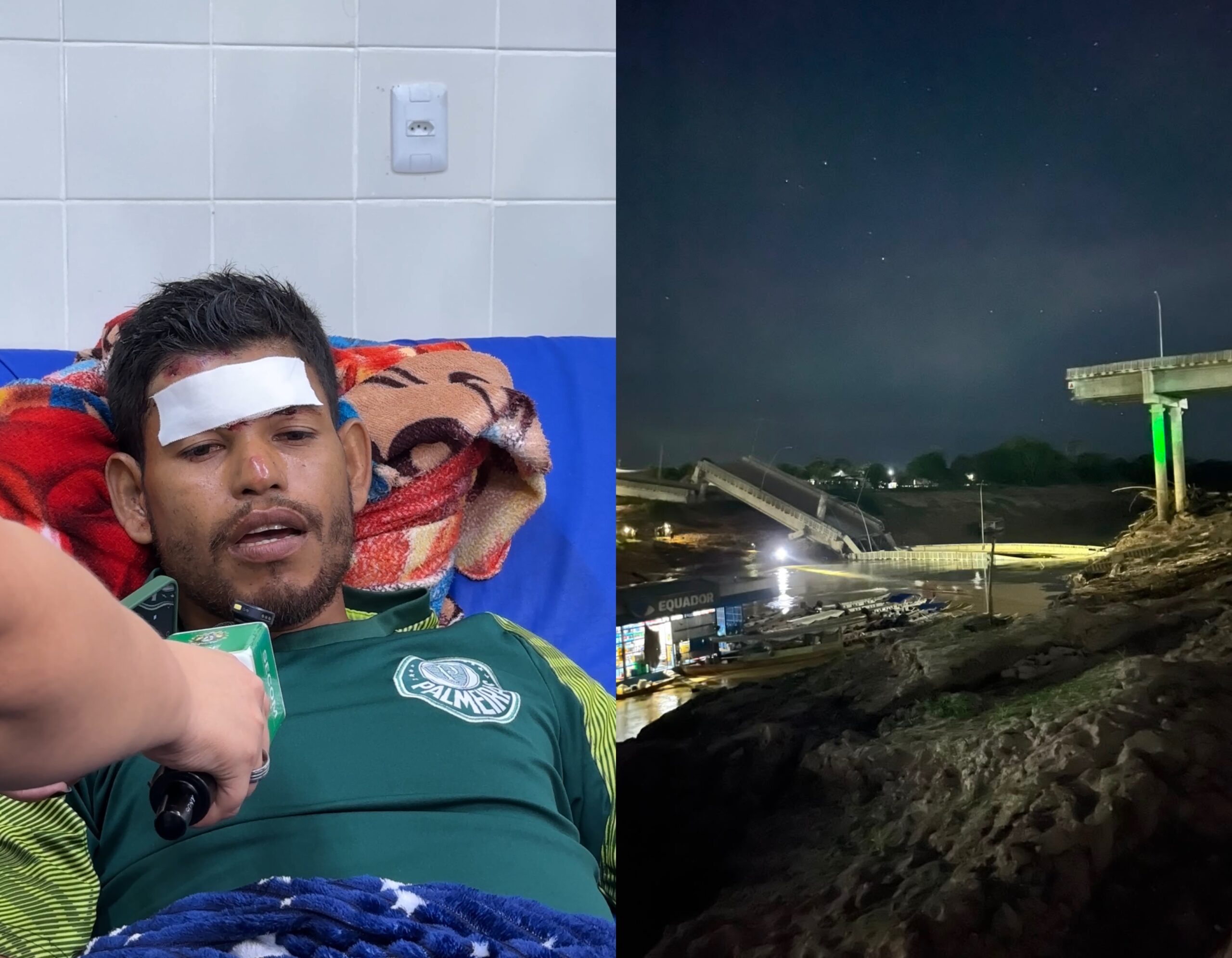 Sobrevivente de queda de ponte diz que acompanhou Edinaldo
