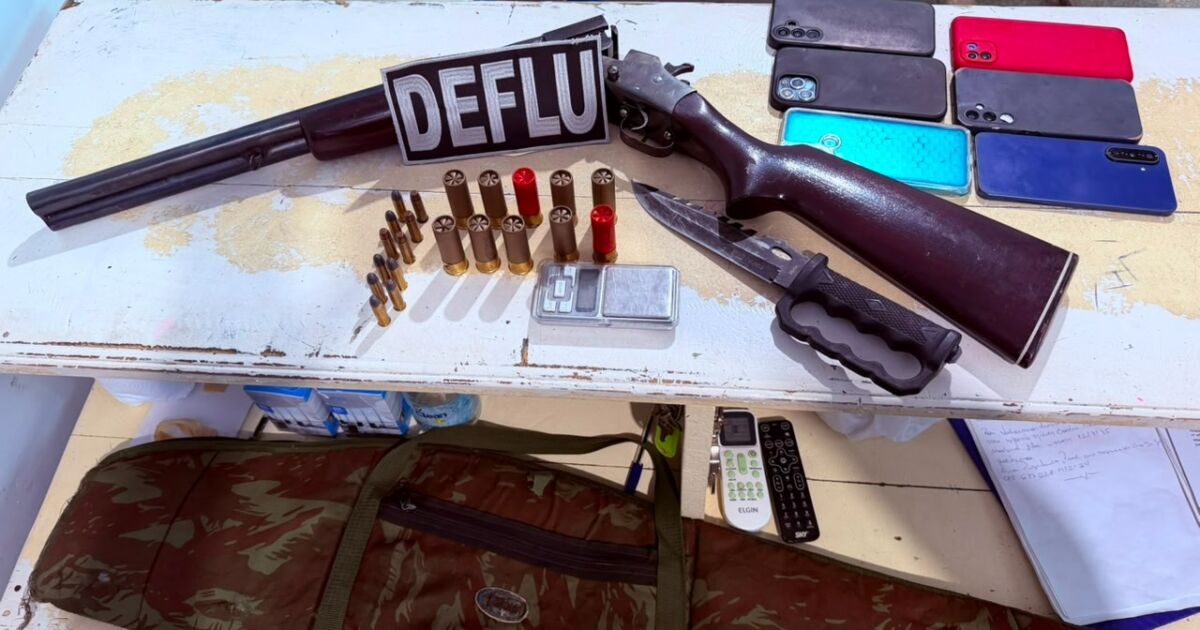 Dupla é presa com arma e munições em Nova Olinda do Norte