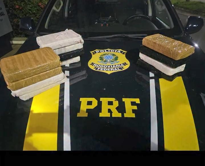 PRF apreende 13 kg de cocaína em fundo falso de veículo na BR-010, em Imperatriz