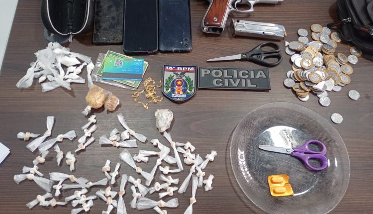 Operação em Chapadinha prende suspeito de homicídio e apreende arma e drogas
