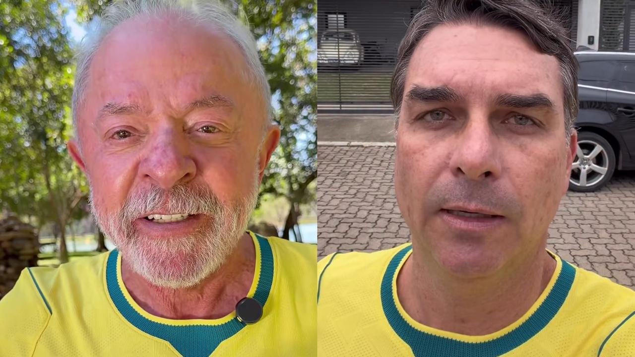 Lula e Flávio Bolsonaro manifestam apoio à Seleção antes da estreia do Brasil na Copa do Mundo de 2026; assista