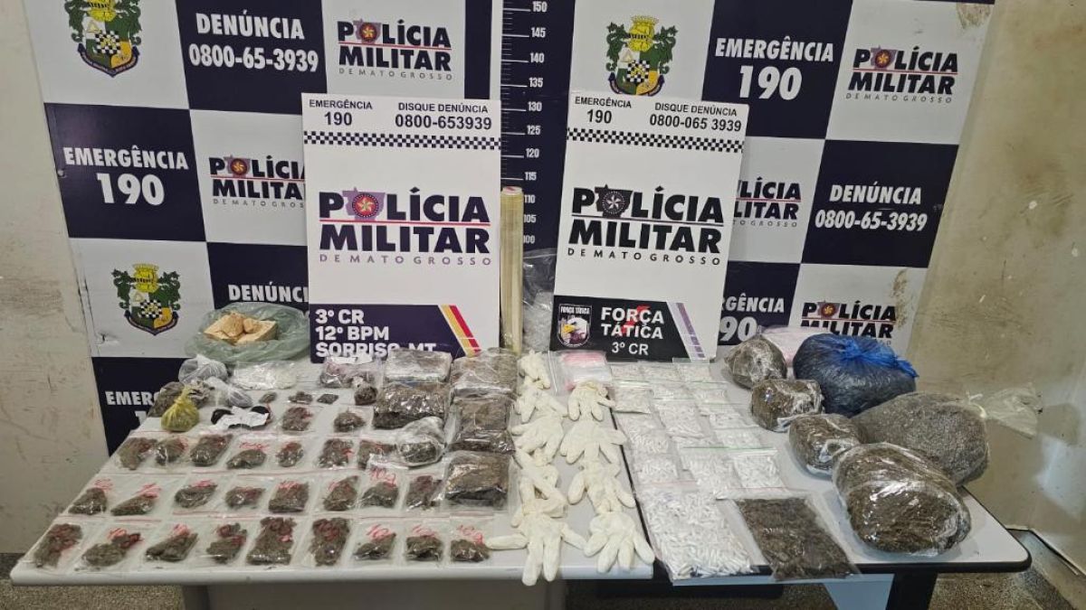 Força Tática prende três faccionados por tráfico de drogas em Sorriso…