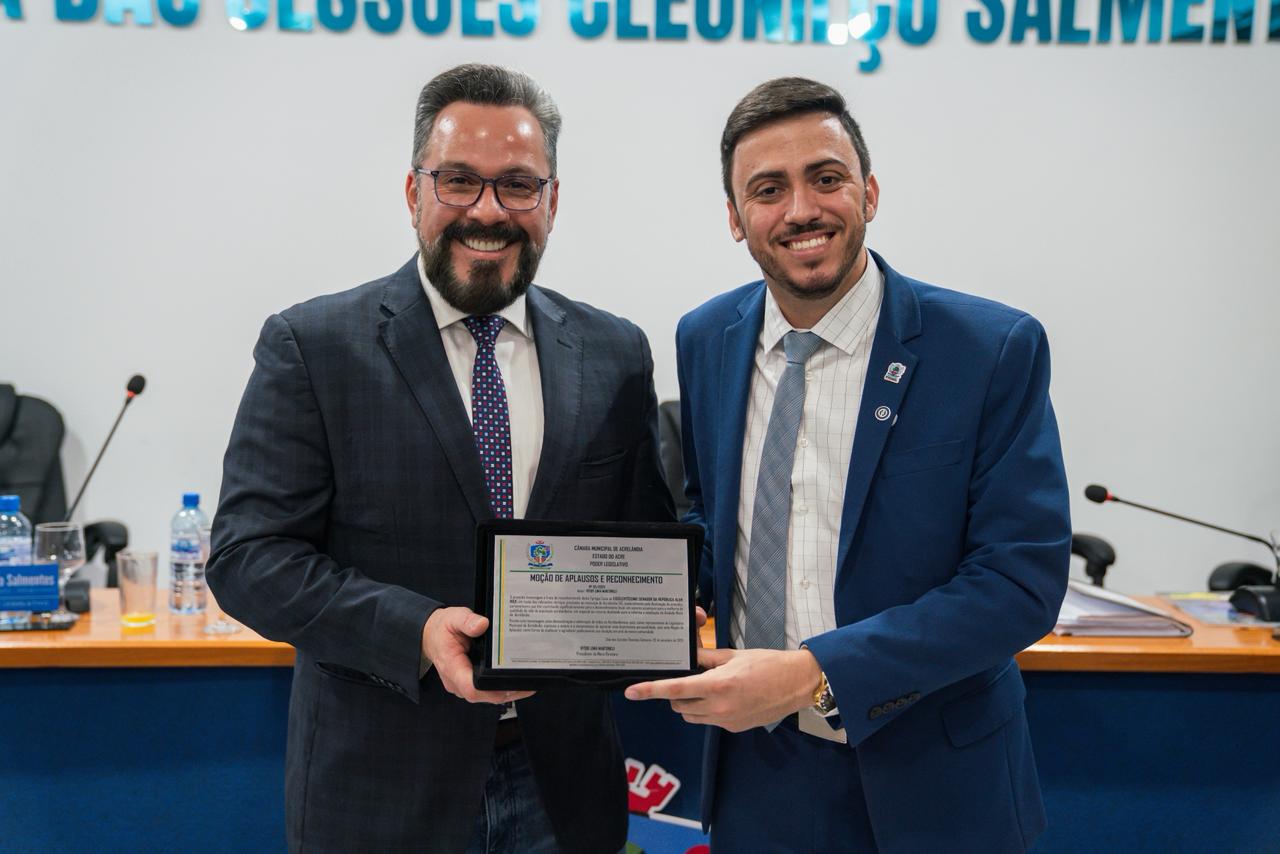 Senador Alan Rick é homenageado por investimentos