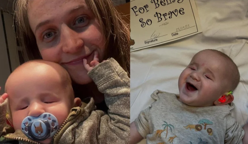 Bebê nasce sem os olhos e família descobre condição extremamente rara
