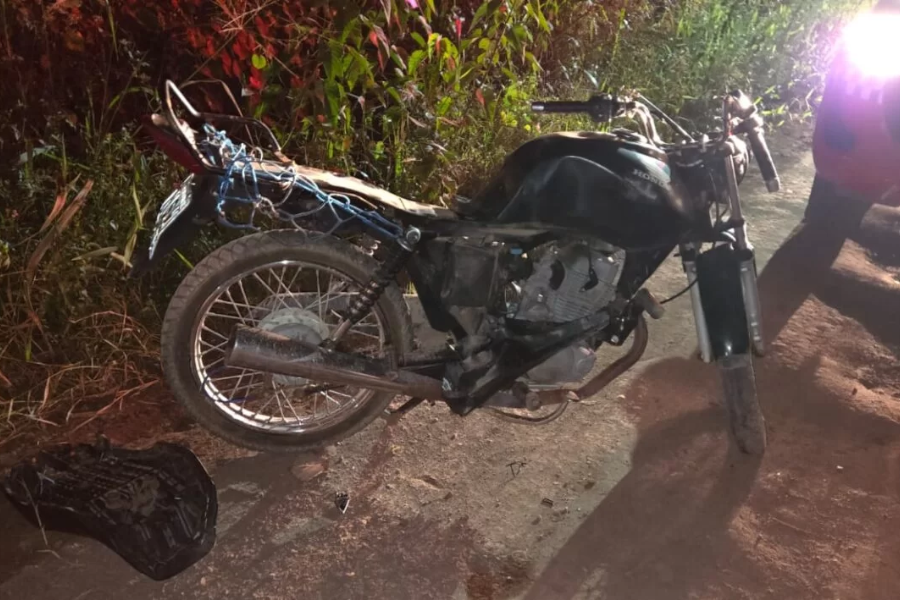 Motociclista morre após colisão entre motos em vicinal de Tailândia