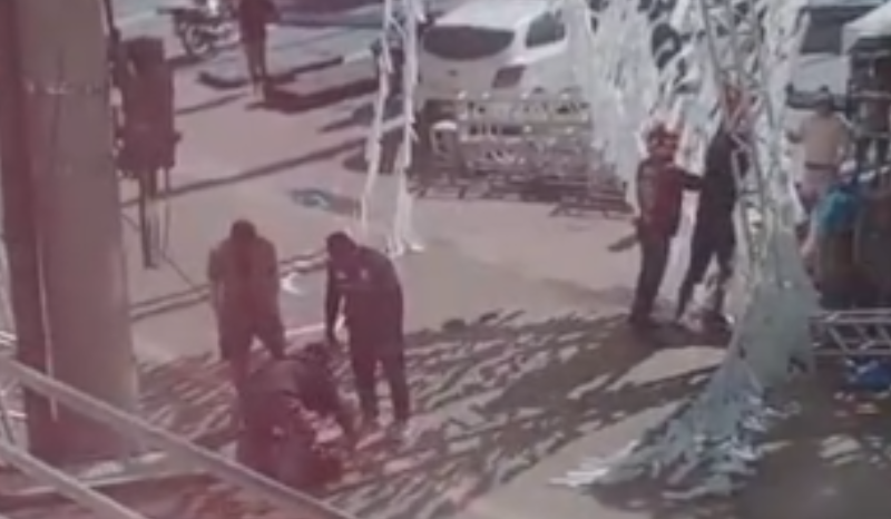 descarga elétrica deixa dois feridos e um morto em rua da Copa no AM