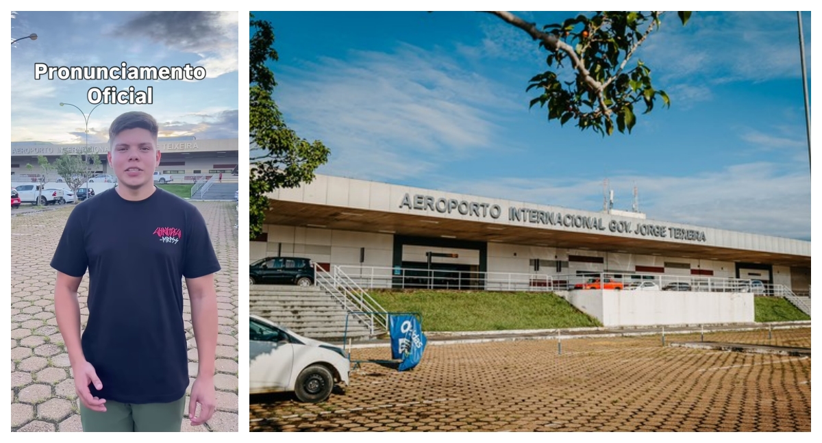 Enzo Master pede desculpas por falsa bomba em aeroporto de Porto Velho