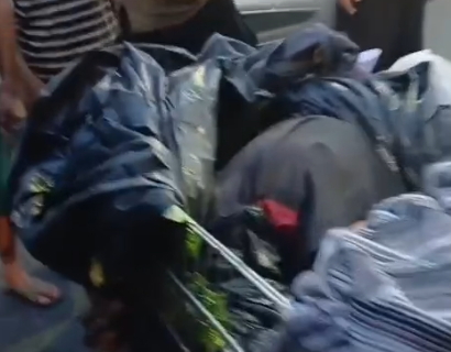 corpo é encontrado dentro de carrinho de supermercado na Compensa