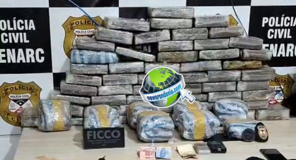 FICCO e DENARC apreendem 63 quilos de skunk e prendem trio suspeito de tráfico em Porto Velho