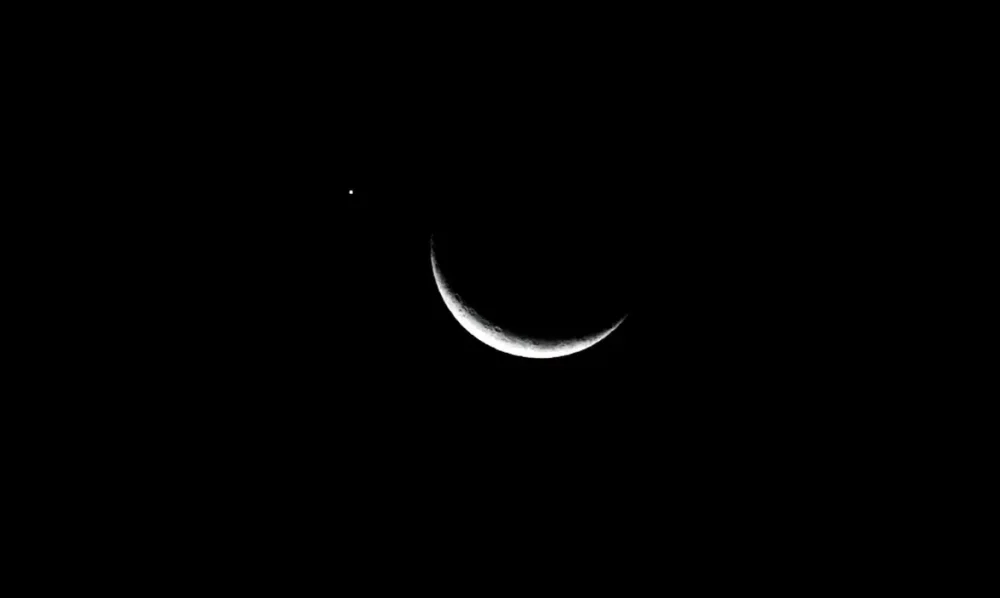 Lua, Vênus, Júpiter e Mercúrio