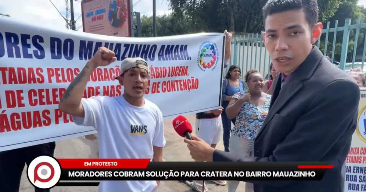 Moradores cobram solução sobre cratera no bairro Mauazinho