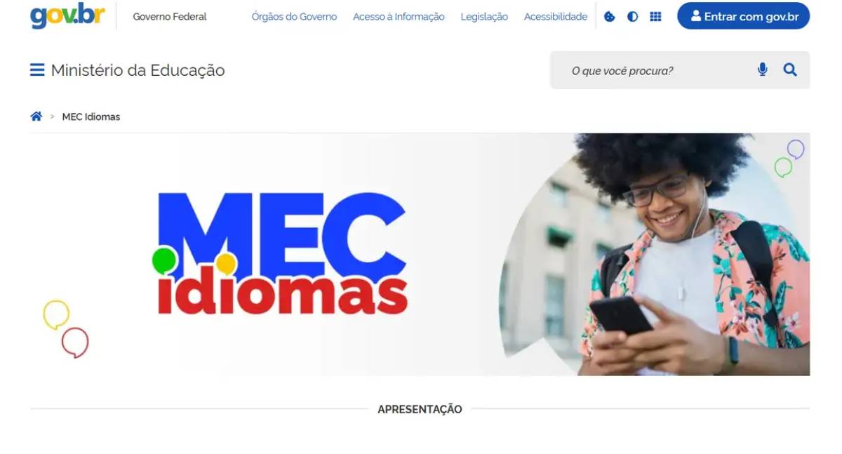 Ministério da Educação lança plataforma gratuita de idiomas