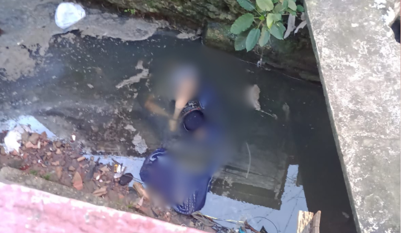 homem é achado em córrego na Compensa degolado e amarrado