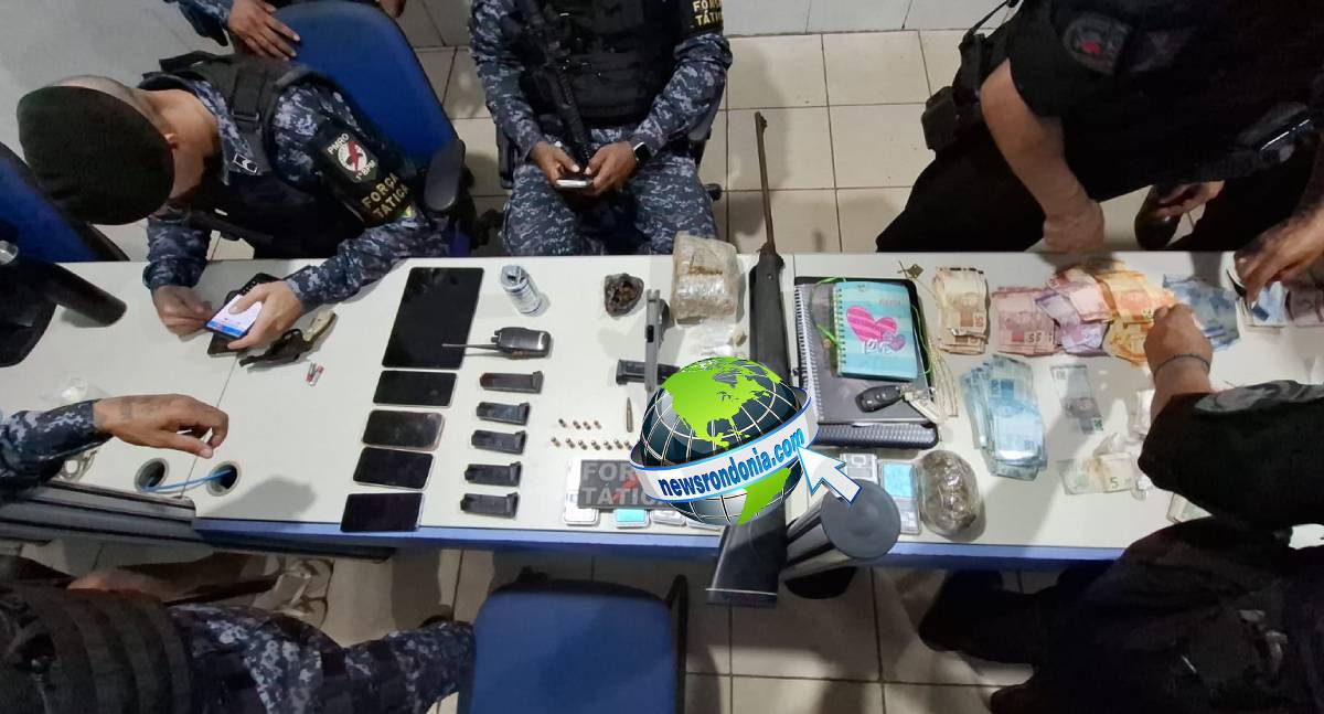 Operação da PM recupera objetos roubados de policiais e prende suspeitos em Porto Velho