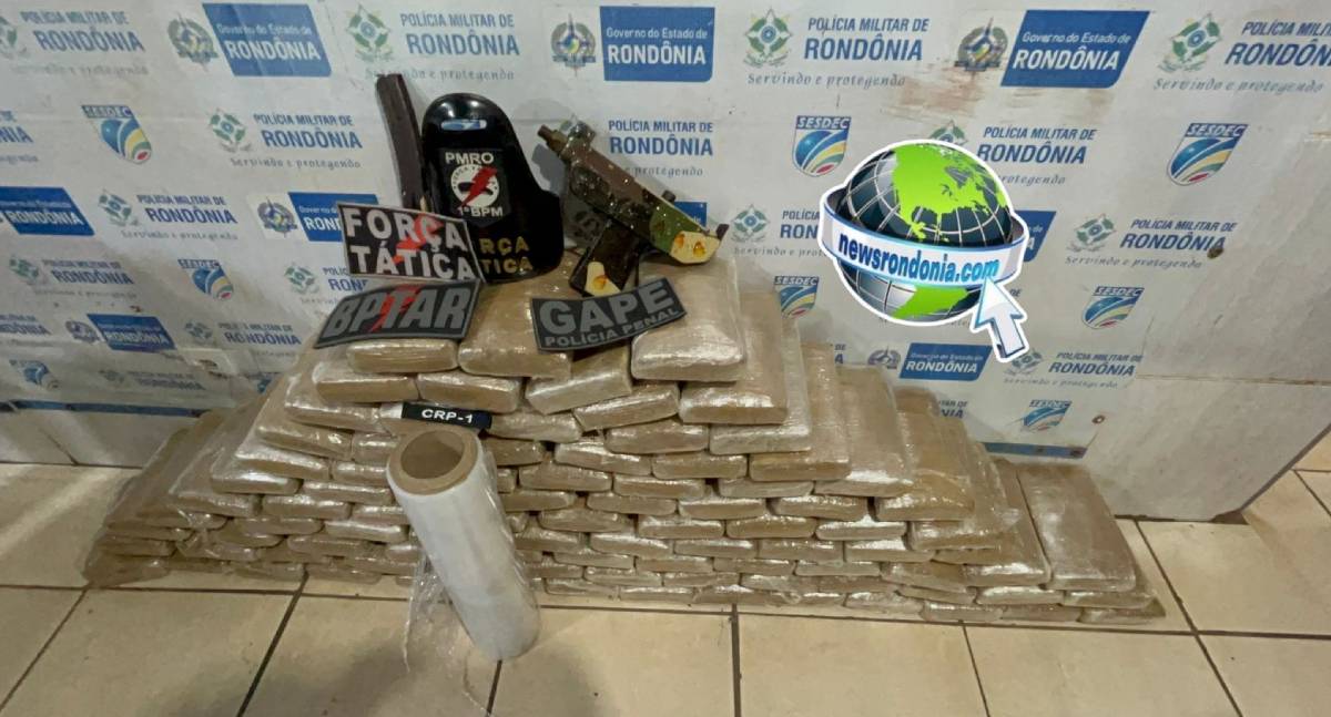 Operação policial apreende 104 quilos de drogas em Porto Velho