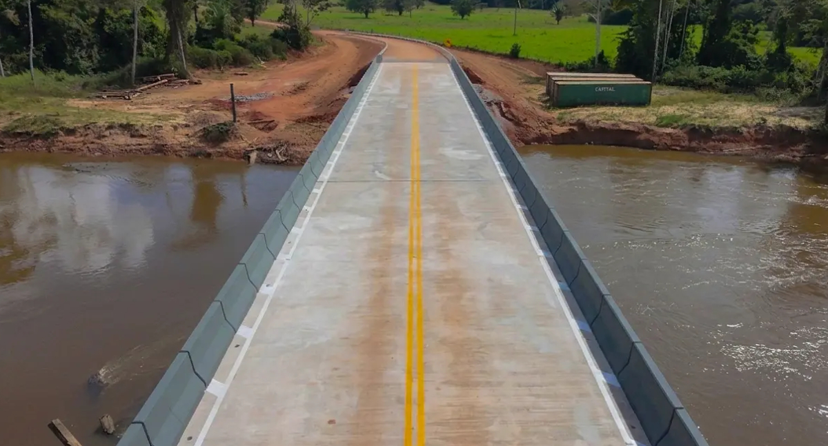 Ponte sobre o Rio Pimenta Bueno entra na fase final e amplia a mobilidade na RO-495