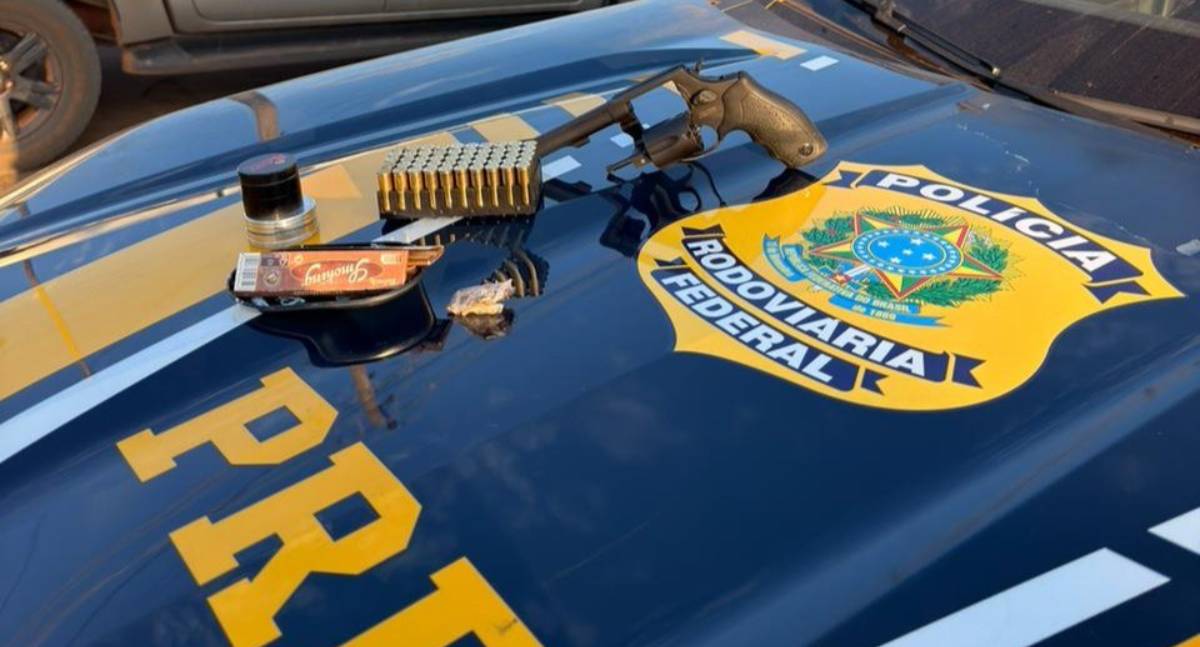 PRF em Rondônia apreende arma de fogo e munições em Vilhena